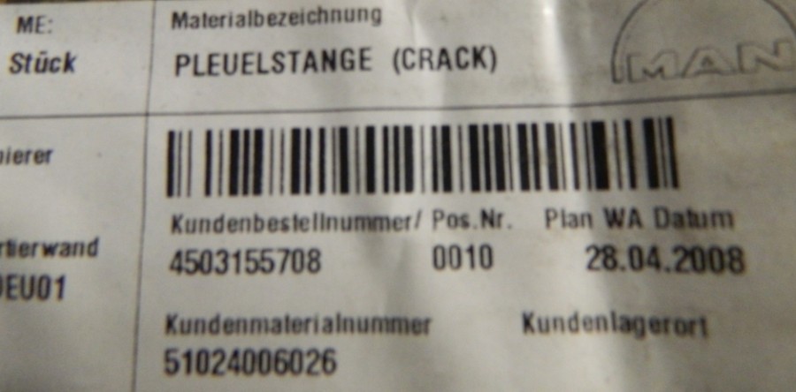 Pleuelstange MAN D2865L