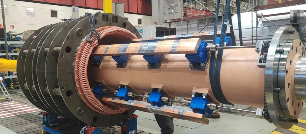 Mittenwelle für das vertikale Fügen eines POD-Antriebs, Gesamtansicht